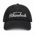 Meet Me at Rhinebeck – Black Denim Hat – White Embroidery | TIMI