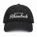 Meet Me at Rhinebeck – Black Denim Hat – White Embroidery | TIMI