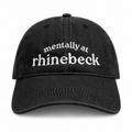 Mentally at Rhinebeck – Black Denim Hat – White Embroidery | TIMI