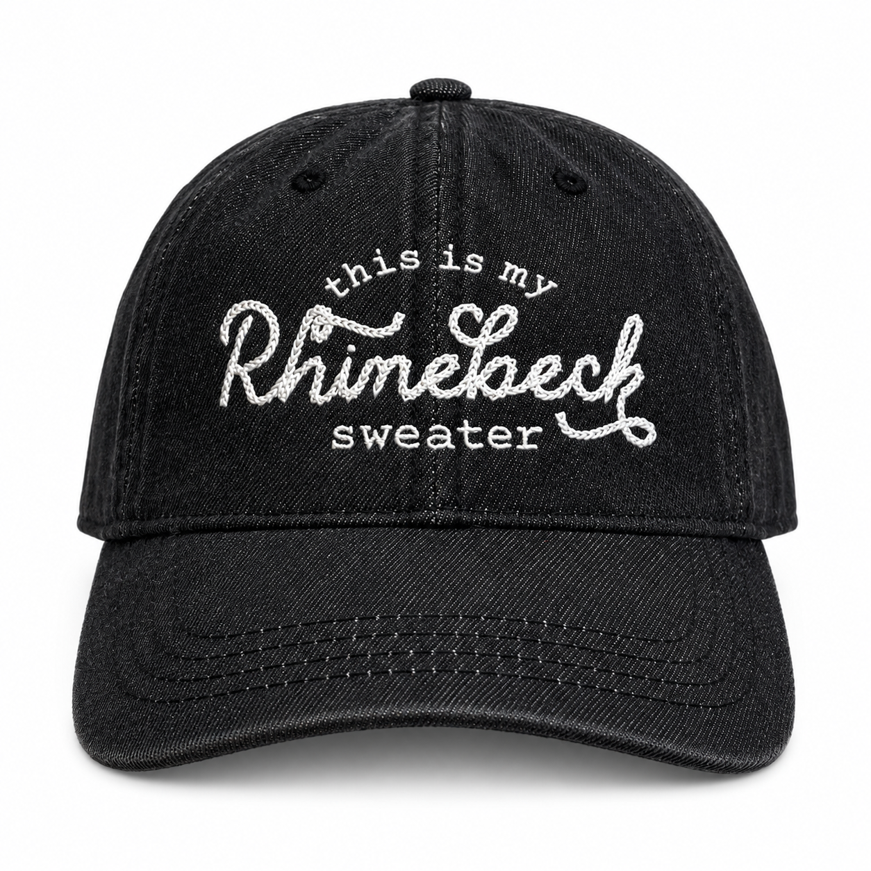 This Is My Rhinebeck Sweater - Custom Chainstitch Embroidered Fiber Festival Hat | Make(r) Your Own