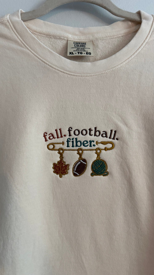 Fall. Football. Fiber. Limited Edition Comfort Colors Sweatshirt