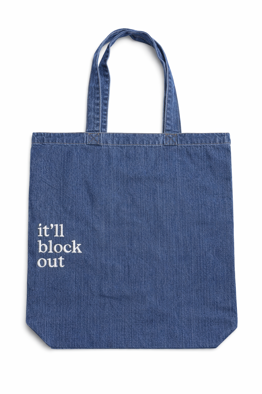 it'll block out - TIMI Denim Tote