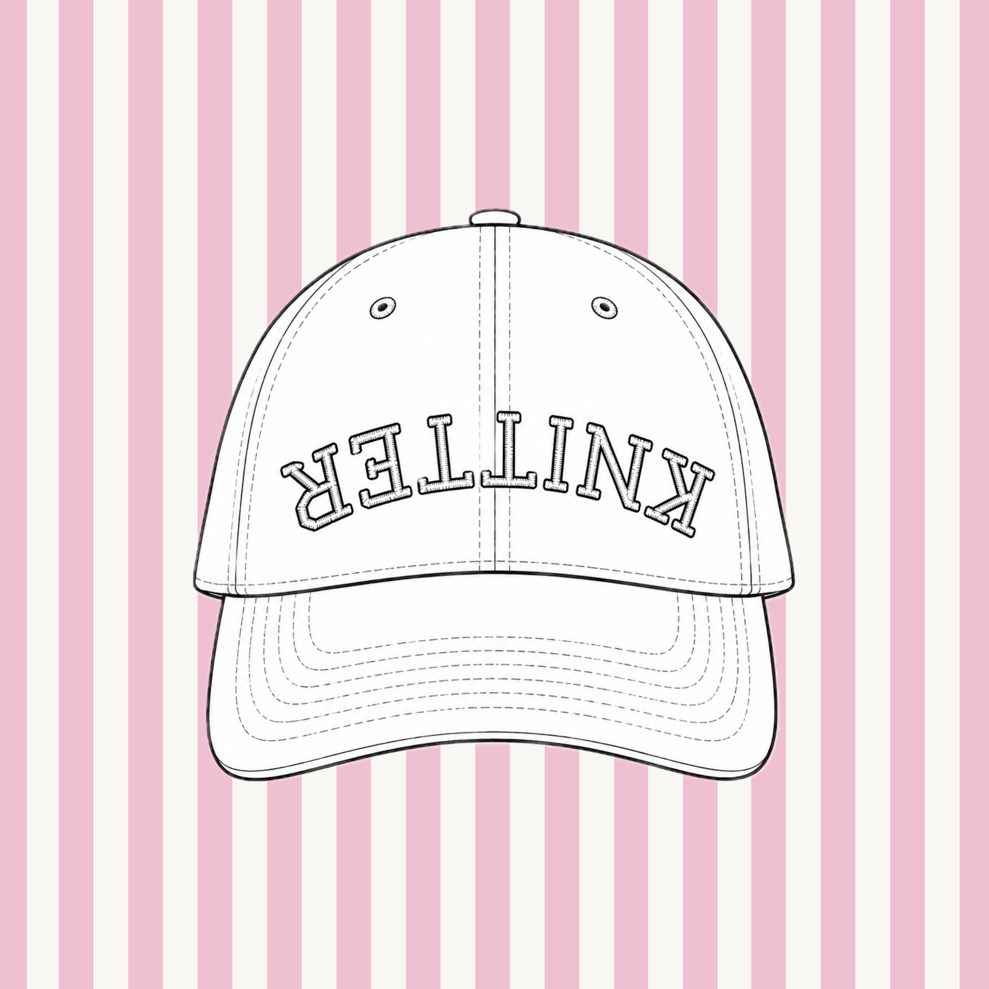 Knitter Upside Down – Custom Puff Embroidered Hat | Make(r) Your Own