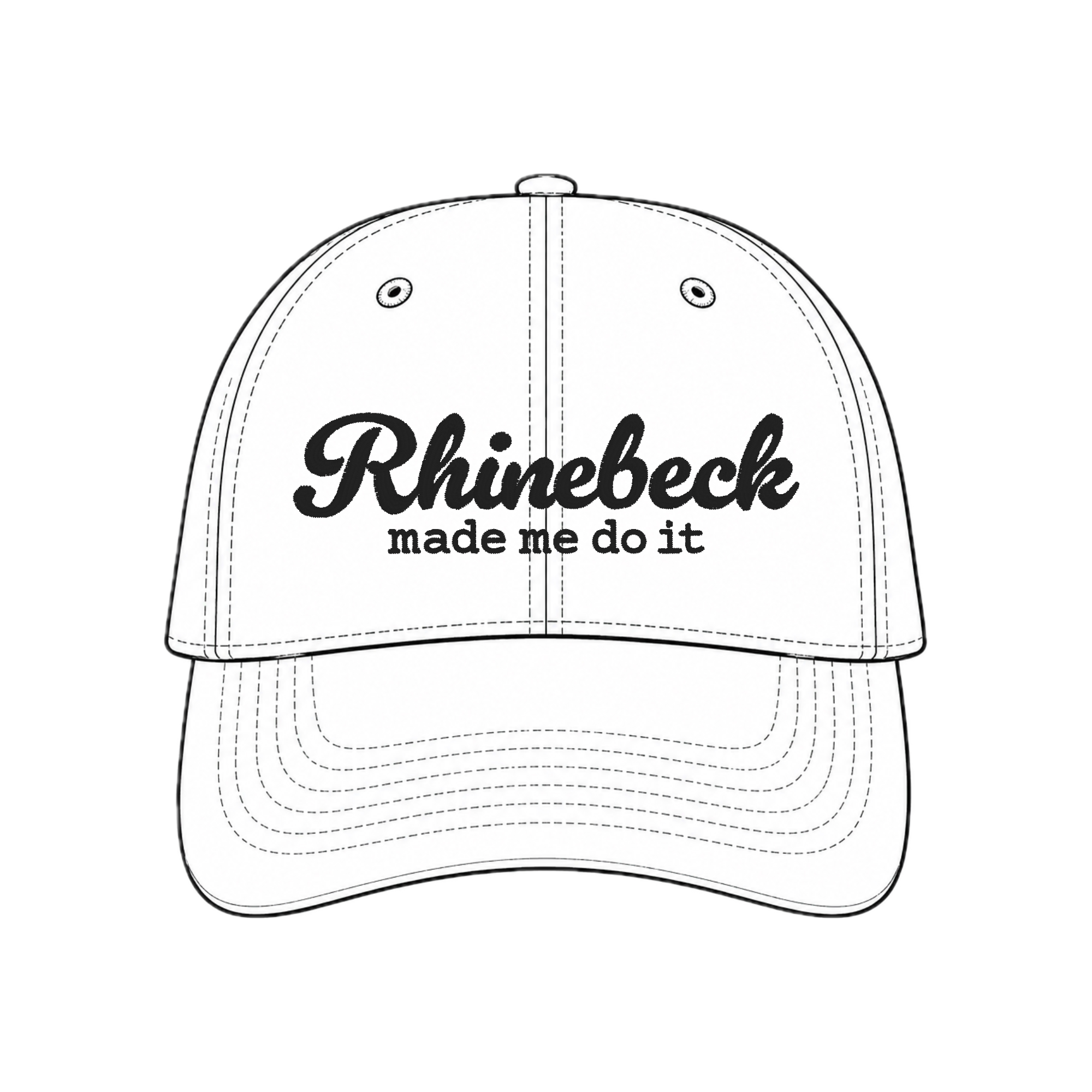 Rhinebeck Made Me Do It - Custom Embroidered Fiber Festival Hat | Make(r) Your Own
