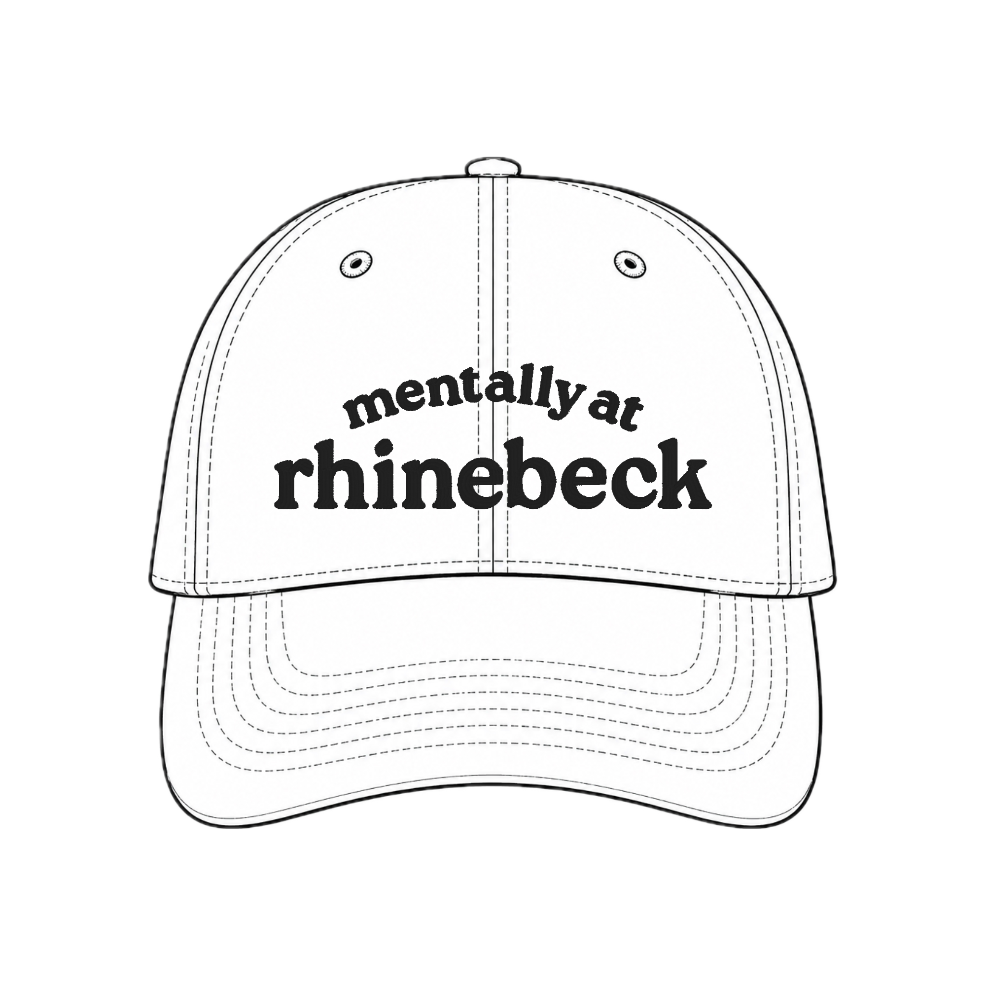 Mentally At Rhinebeck - Custom Embroidered Fiber Festival Hat | Make(r) Your Own
