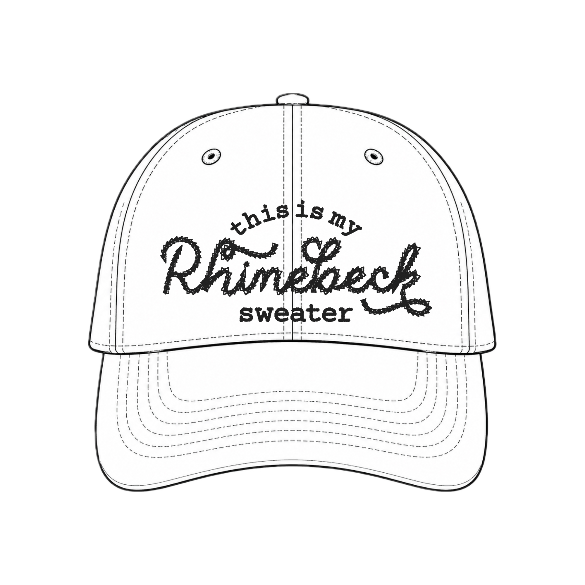 This Is My Rhinebeck Sweater - Custom Chainstitch Embroidered Fiber Festival Hat | Make(r) Your Own