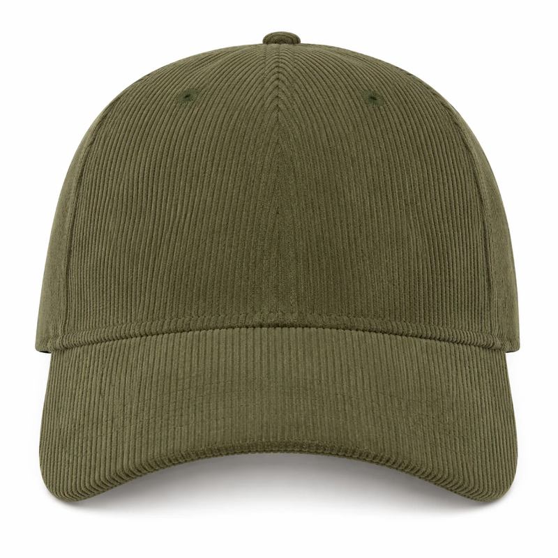 Olive Green Corduroy Hat Blank