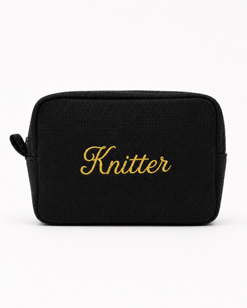 Personalized Waffle Pouch | Custom Embroidered Pouch | Make(r) Your Own