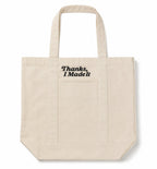 Make(r) Your Own | Canvas Pocket Tote Bag | Embroidered Knitting Project Tote