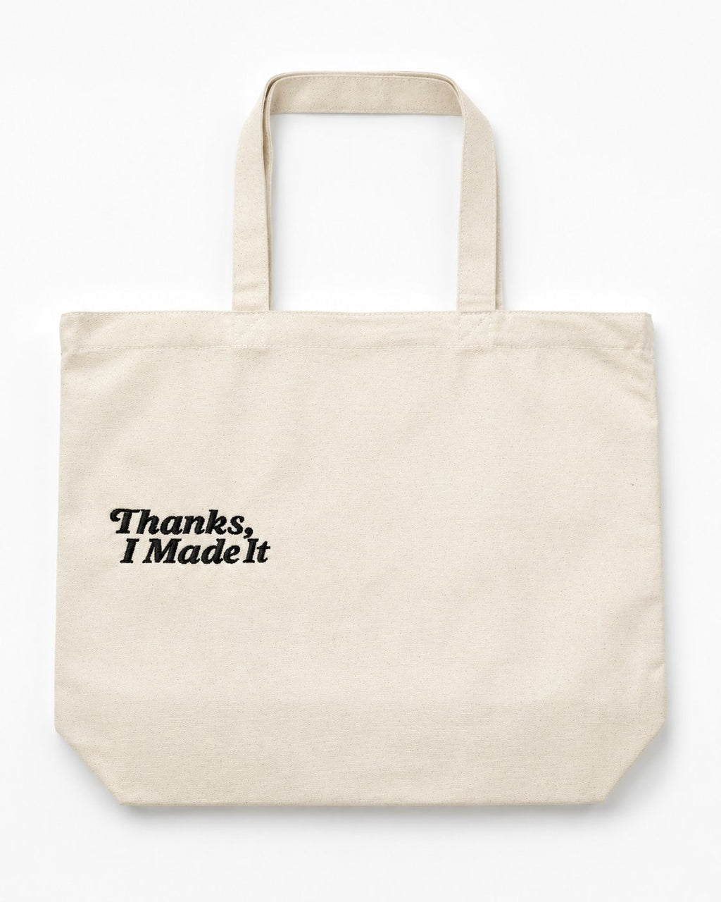 Make(r) Your Own | Canvas Tote Bag | Embroidered Knitting Project Tote