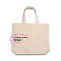 Make(r) Your Own | Canvas Tote Bag | Embroidered Knitting Project Tote