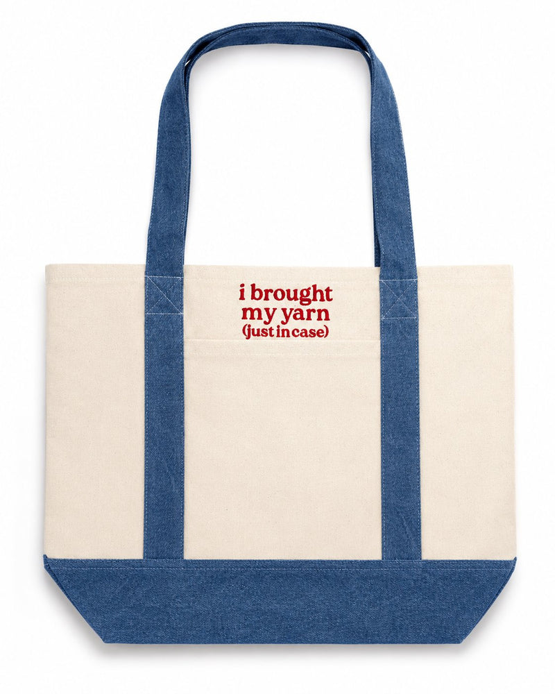Personalized XL Pocket Tote | Make(r) Your Own Custom Embroidered Bag