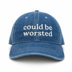 Medium Denim Hat | Make(r) Your Own | Custom Embroidered Knitting Hat for Makers