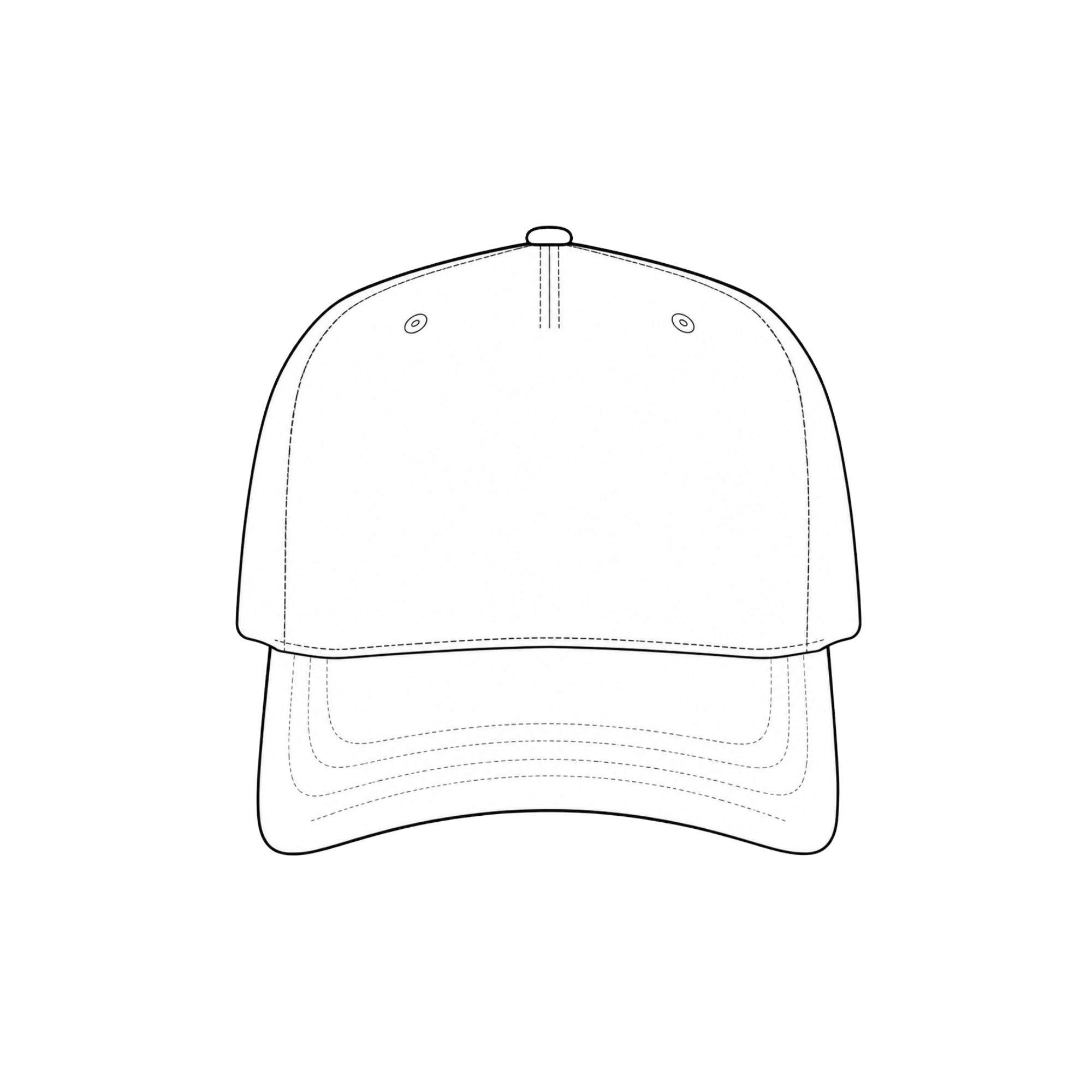 Custom structured hat with embroidered maker design