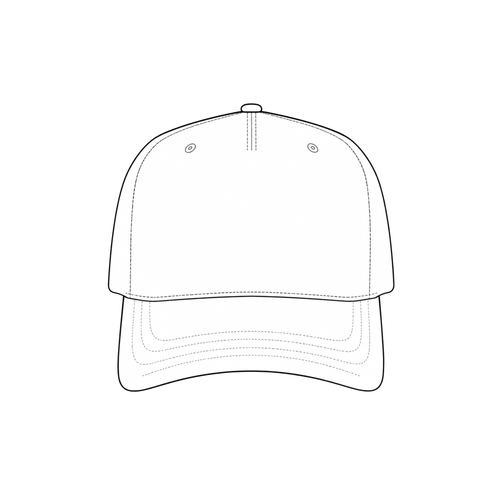 Custom structured hat with embroidered maker design