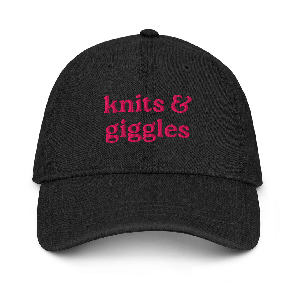 knits & giggles - Denim Hat [CHOOSE YOUR THREAD COLOR!]