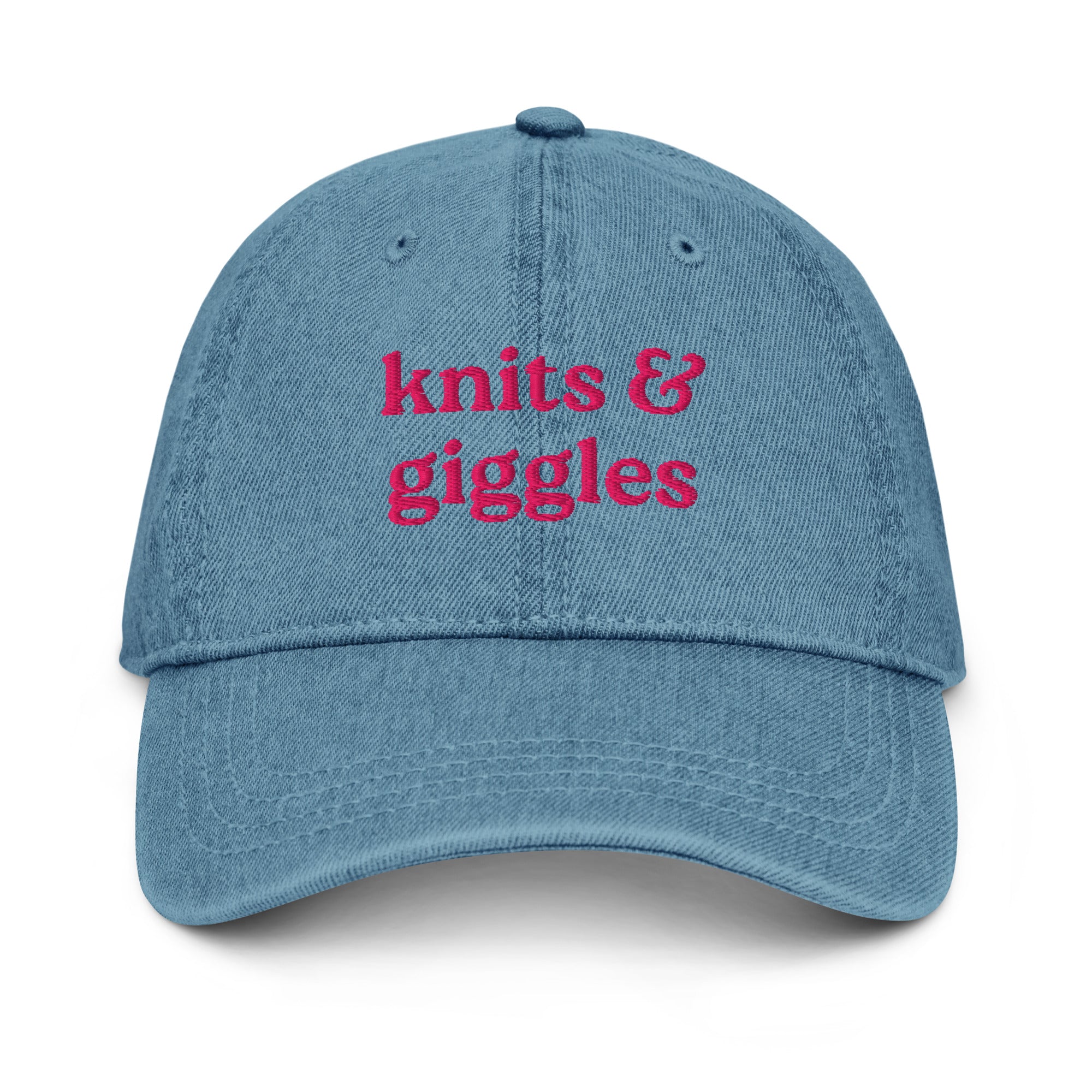 knits & giggles - Denim Hat [CHOOSE YOUR THREAD COLOR!]