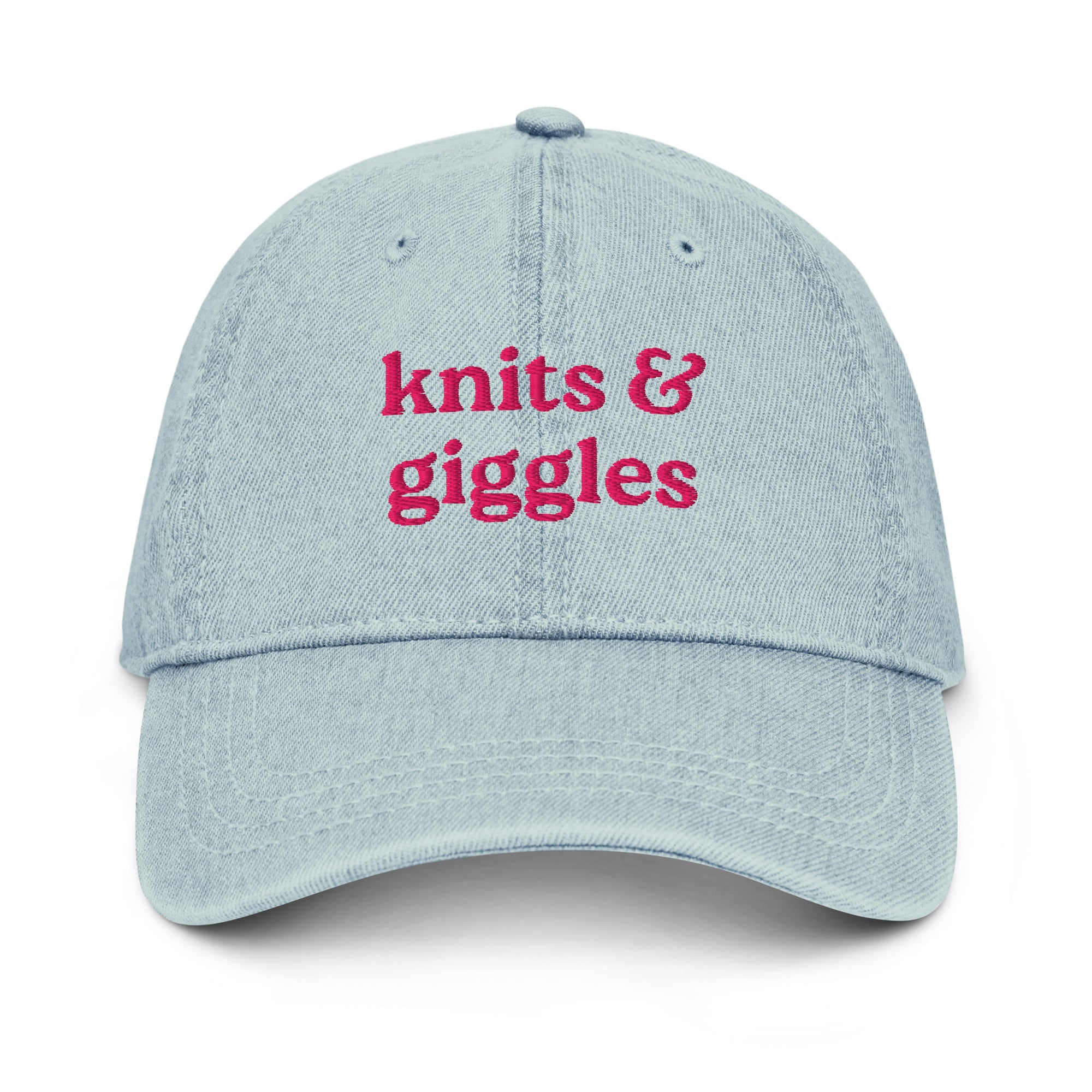 knits & giggles - Denim Hat [CHOOSE YOUR THREAD COLOR!]