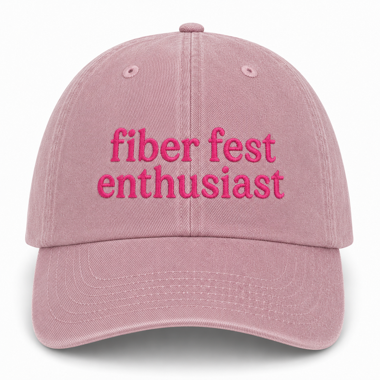 Fiber Fest Enthusiast - Custom Embroidered Fiber Festival Hat | Make(r) Your Own