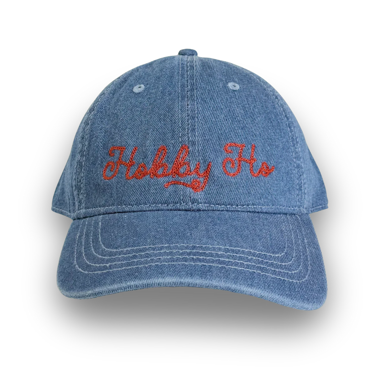 Medium Denim Hat | Make(r) Your Own | Custom Embroidered Knitting Hat for Makers