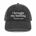 Black Denim Hat | Make(r) Your Own| Custom Knitting Hat for Makers