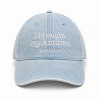 Light Wash Denim Hat | Make(r) Your Own | Custom Knitting Hat for Makers