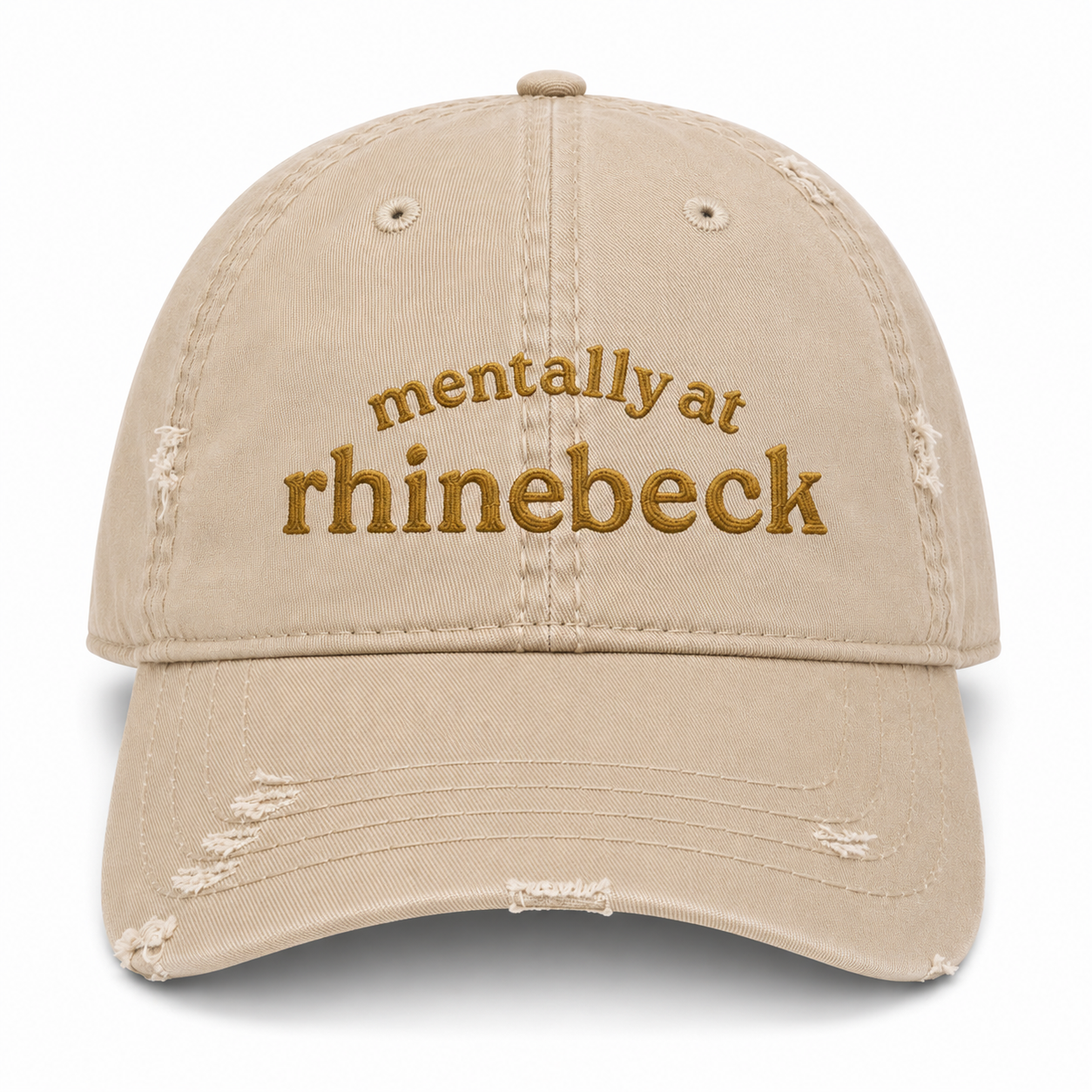 Mentally At Rhinebeck - Custom Embroidered Fiber Festival Hat | Make(r) Your Own