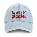 Light Wash Denim Hat | Make(r) Your Own | Custom Knitting Hat for Makers