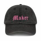 Black Denim Hat | Make(r) Your Own| Custom Knitting Hat for Makers