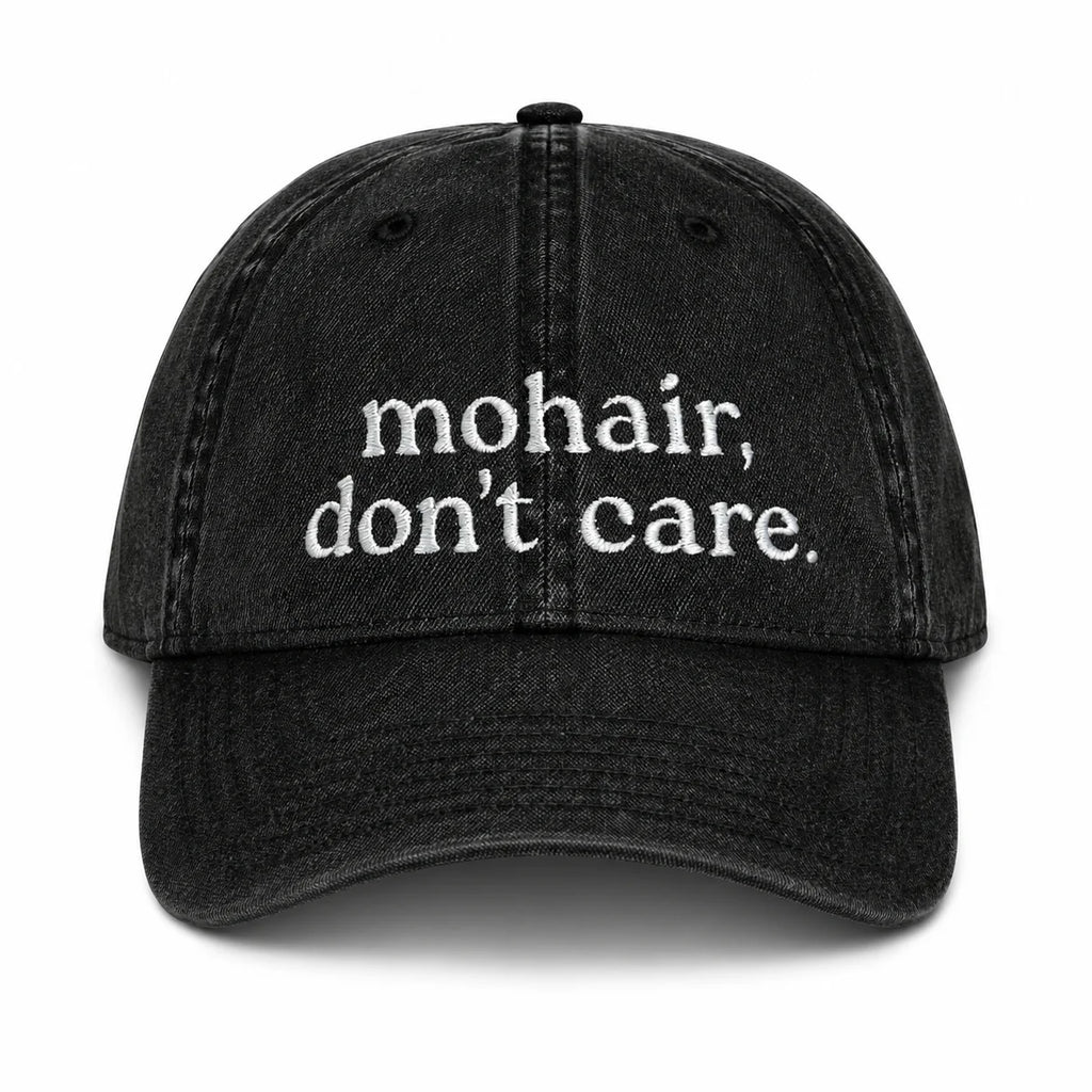Black Denim Hat | Make(r) Your Own| Custom Knitting Hat for Makers