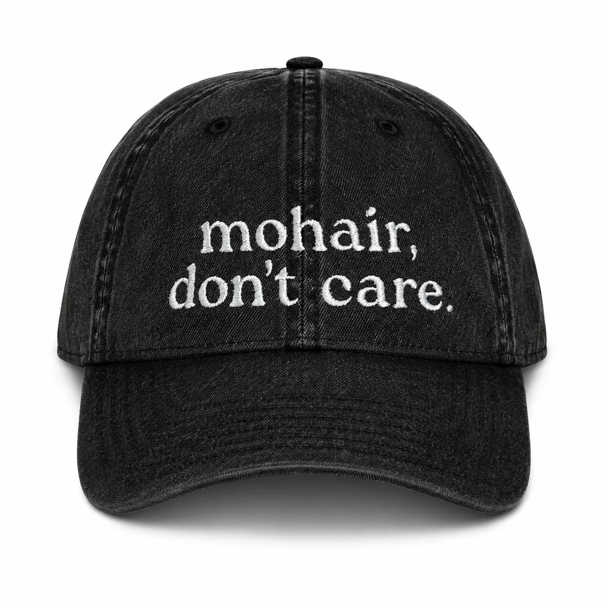 Black Denim Hat | Make(r) Your Own| Custom Knitting Hat for Makers