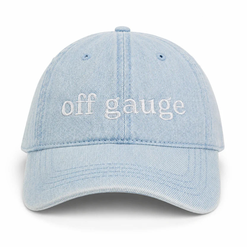 Light Wash Denim Hat | Make(r) Your Own | Custom Knitting Hat for Makers
