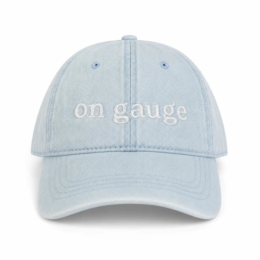 Light Wash Denim Hat | Make(r) Your Own | Custom Knitting Hat for Makers
