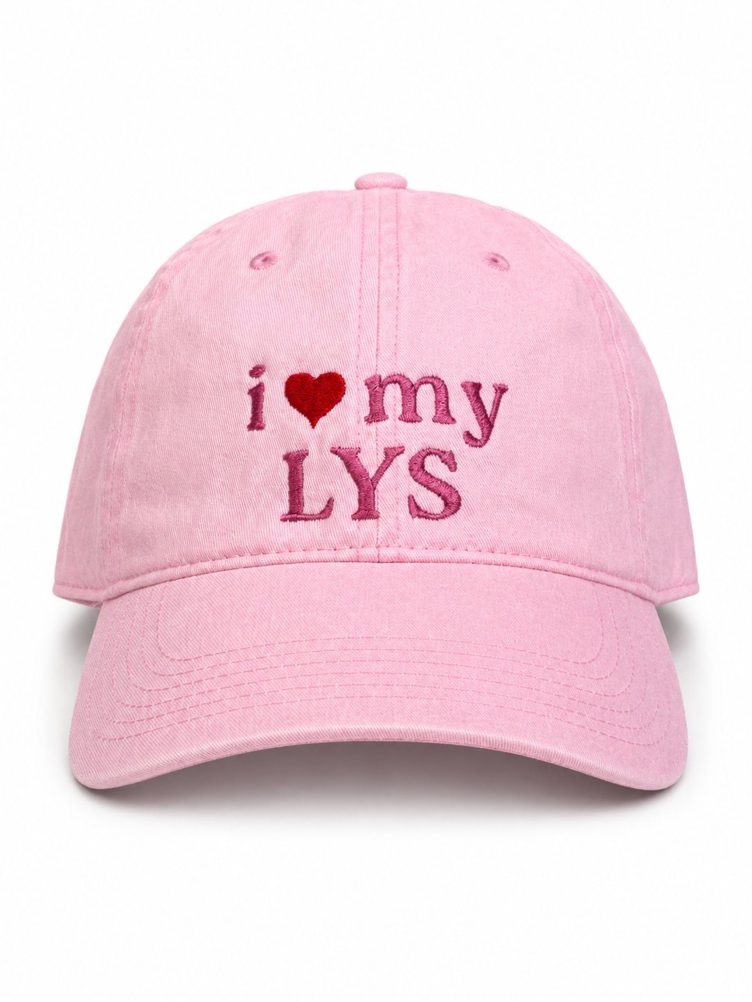 I Love My LYS – Pink Hat – Pink Embroidery | Maker Favorite