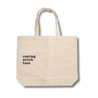 Make(r) Your Own | Canvas Tote Bag | Embroidered Knitting Project Tote