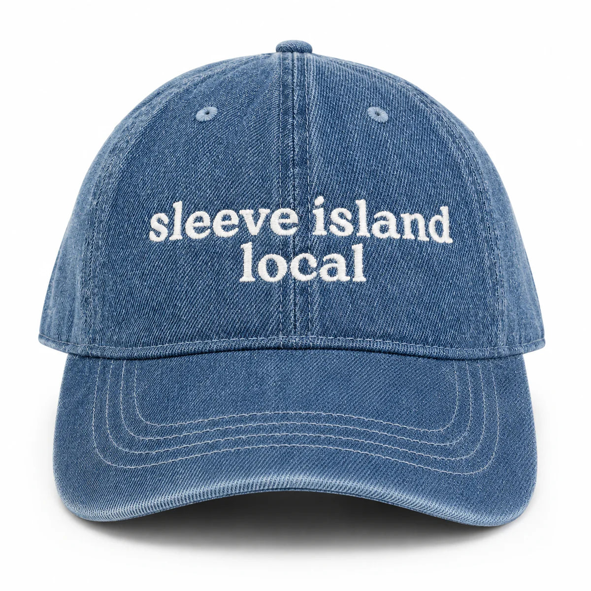 Medium Denim Hat | Make(r) Your Own | Custom Embroidered Knitting Hat for Makers