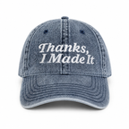 Thanks, I Made It - TIMI Dad Hat – Embroidered Cotton Cap for Makers