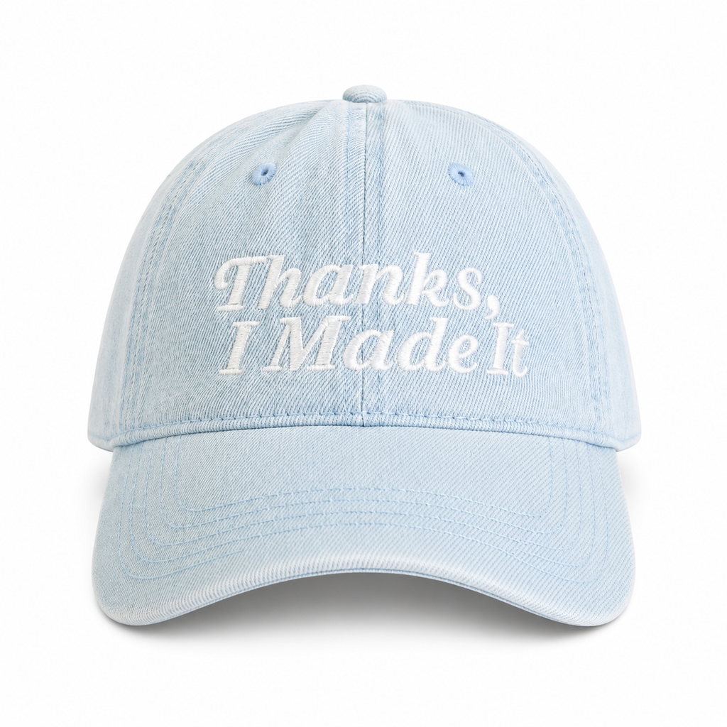 Thanks, I Made It - TIMI Dad Hat – Embroidered Cotton Cap for Makers