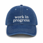 Medium Denim Hat | Make(r) Your Own | Custom Embroidered Knitting Hat for Makers
